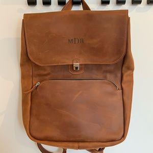 Monogram Backpack in real leather (MRD)
